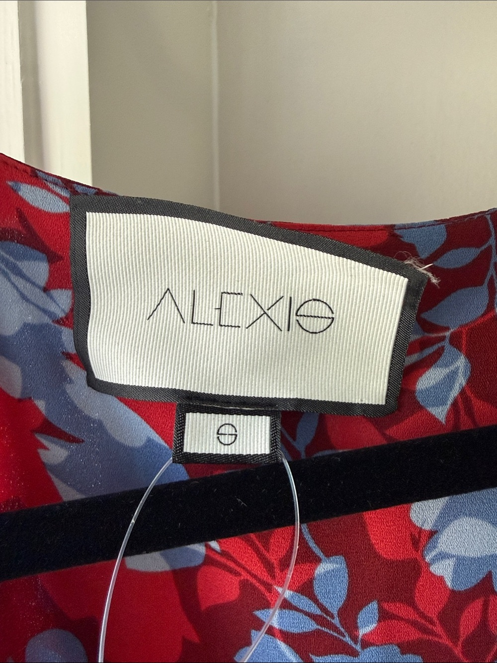 Alexis Lorna Red Floral Wrap Dress - Small - Picture 6 of 8